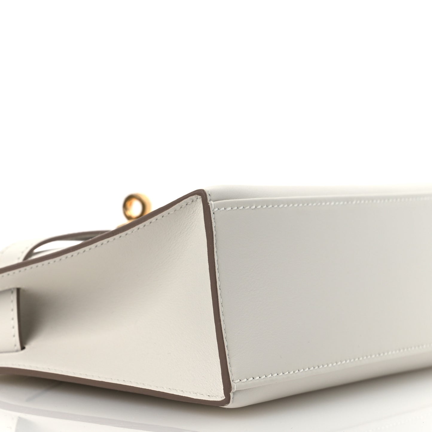 Swift Kelly Pochette Clutch Parchemin Craie