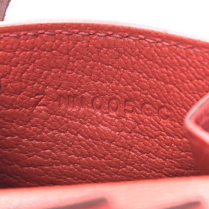 Hermes Tadelakt Chevre Mysore Kelly Quelle Idole Bag Charm Rose Sakura Sanguine Nata Sesame 5 of 5