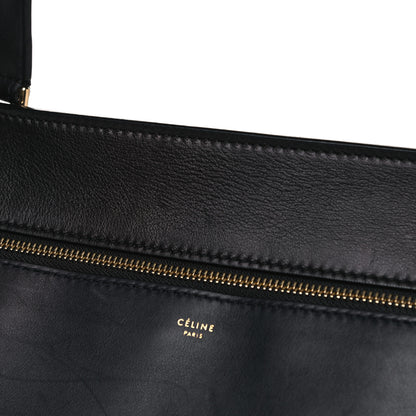 Celine Supple Calfskin Medium Edge Shoulder Bag Navy Blue 17 of 20