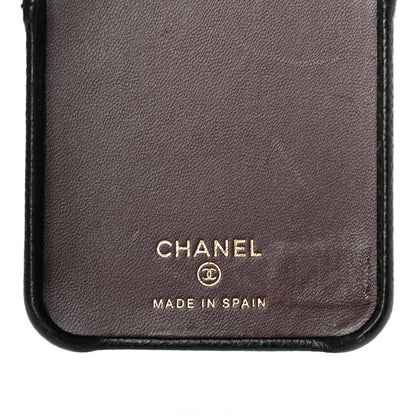 Chanel Caviar Quilted iPhone X Coco Tech Case Black 5 of 7