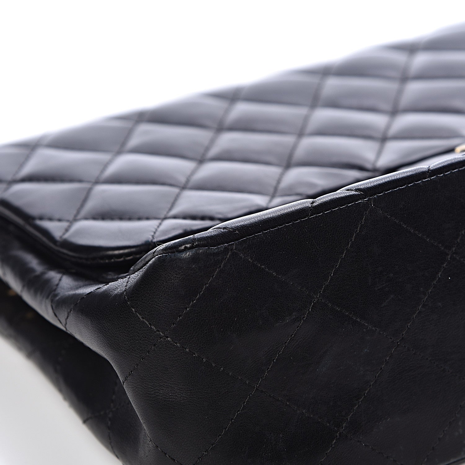 Chanel Lambskin Quilted Jumbo Single Flap Black 8 of 17