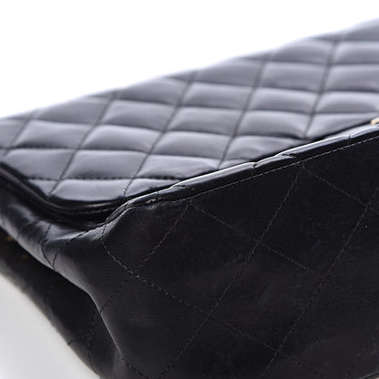 Chanel Lambskin Quilted Jumbo Single Flap Black 8 of 17
