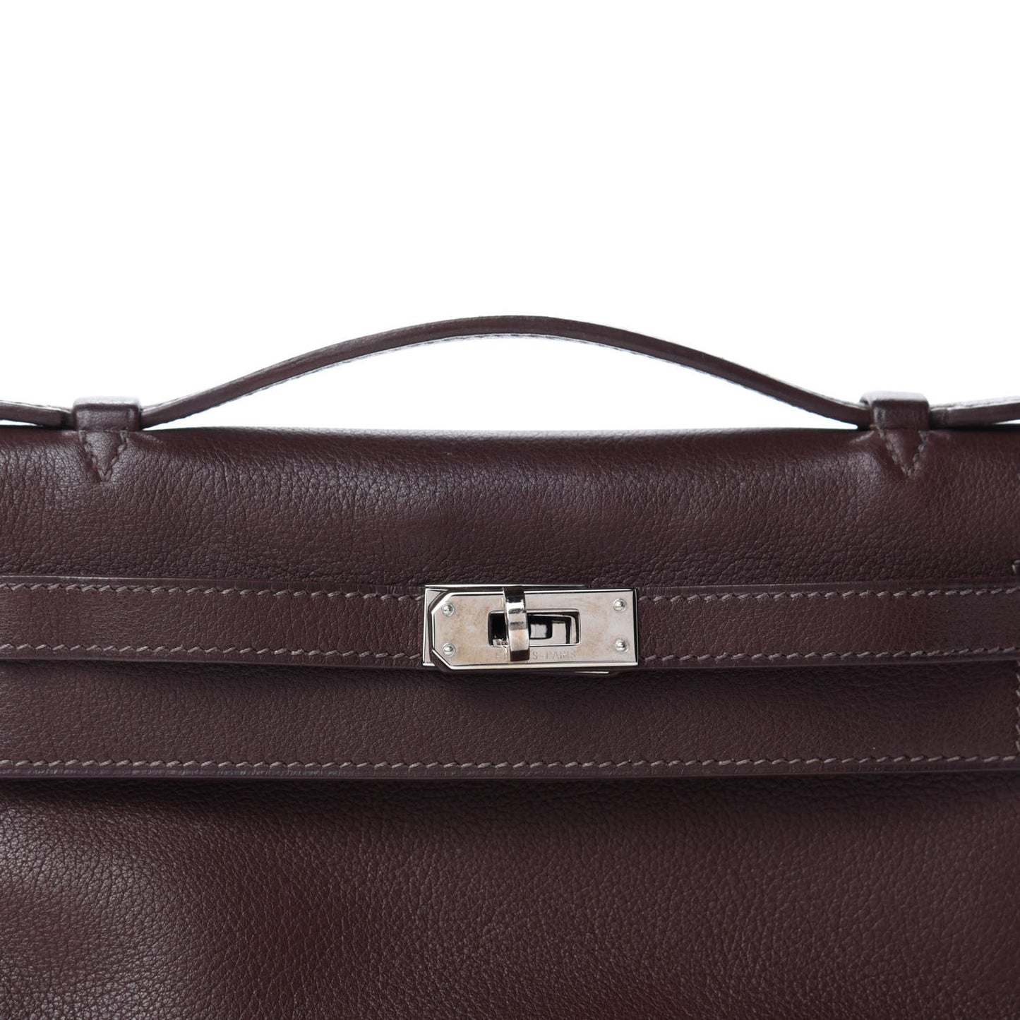 Evergrain Kelly Pochette Clutch Havane
