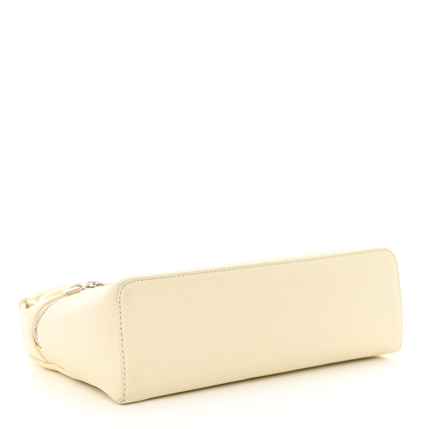 Loro Piana Grained Calfskin L19 Extra Pocket Pouch Whisper White 4 of 9