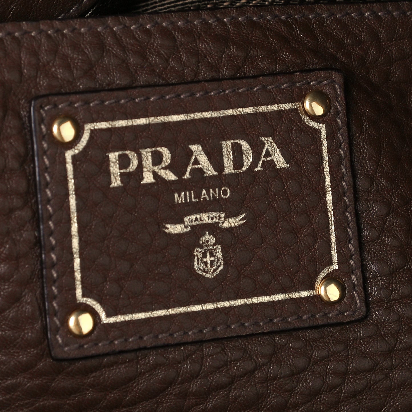 Vitello Daino Shoulder Bag Caffe