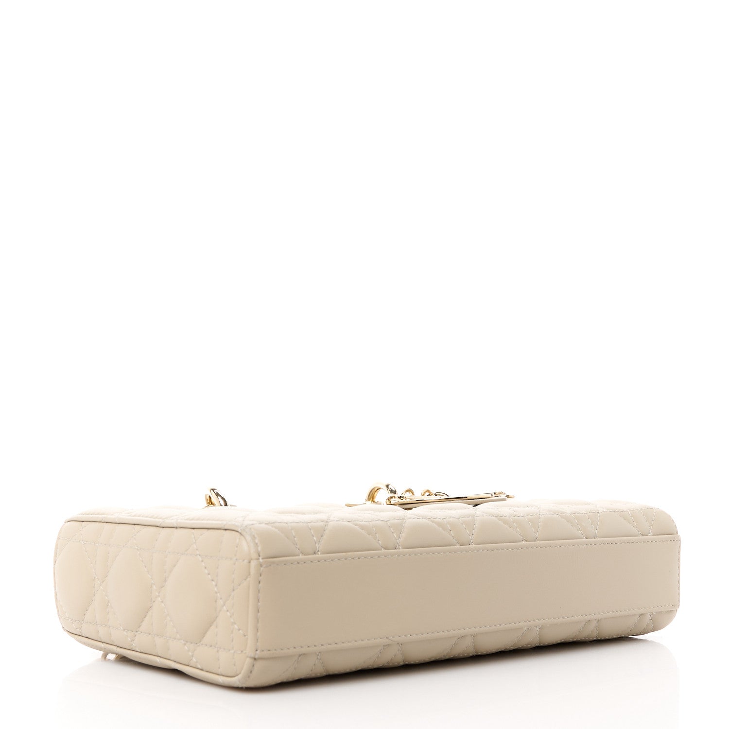 Christian Dior Lambskin Cannage Medium Lady D-Joy Hazelnut 4 of 10