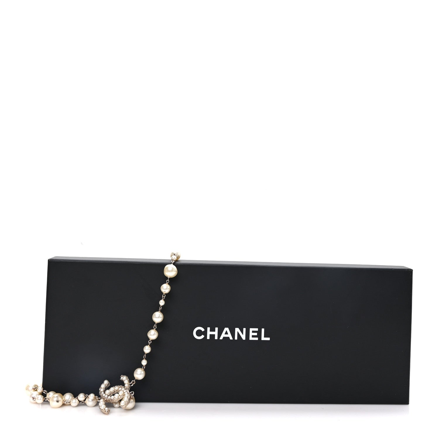 Chanel Pearl CC Long Necklace Gold 6 of 6