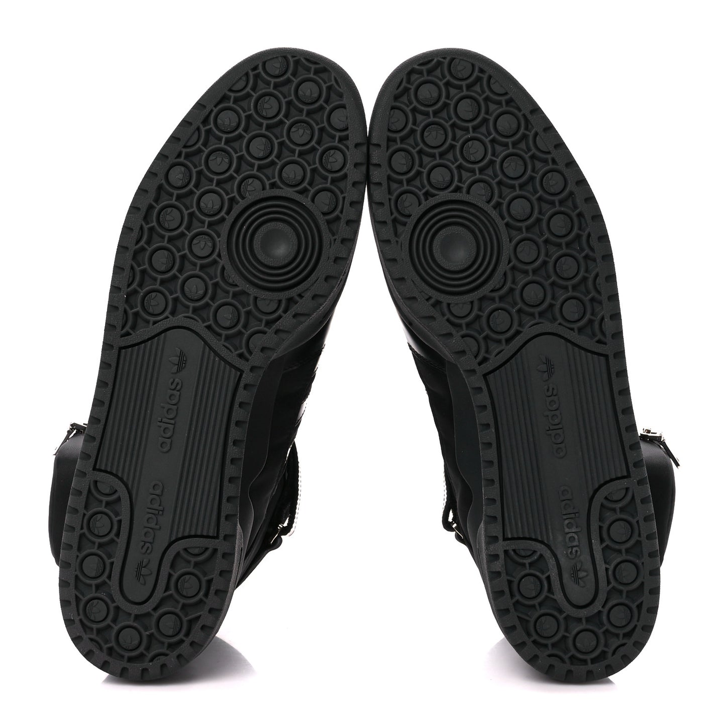X ADIDAS Re-Nylon Gabardine Metal Triangle Logo Mens Wheel Pouch Pocket High Top Sneakers 12.5 Black