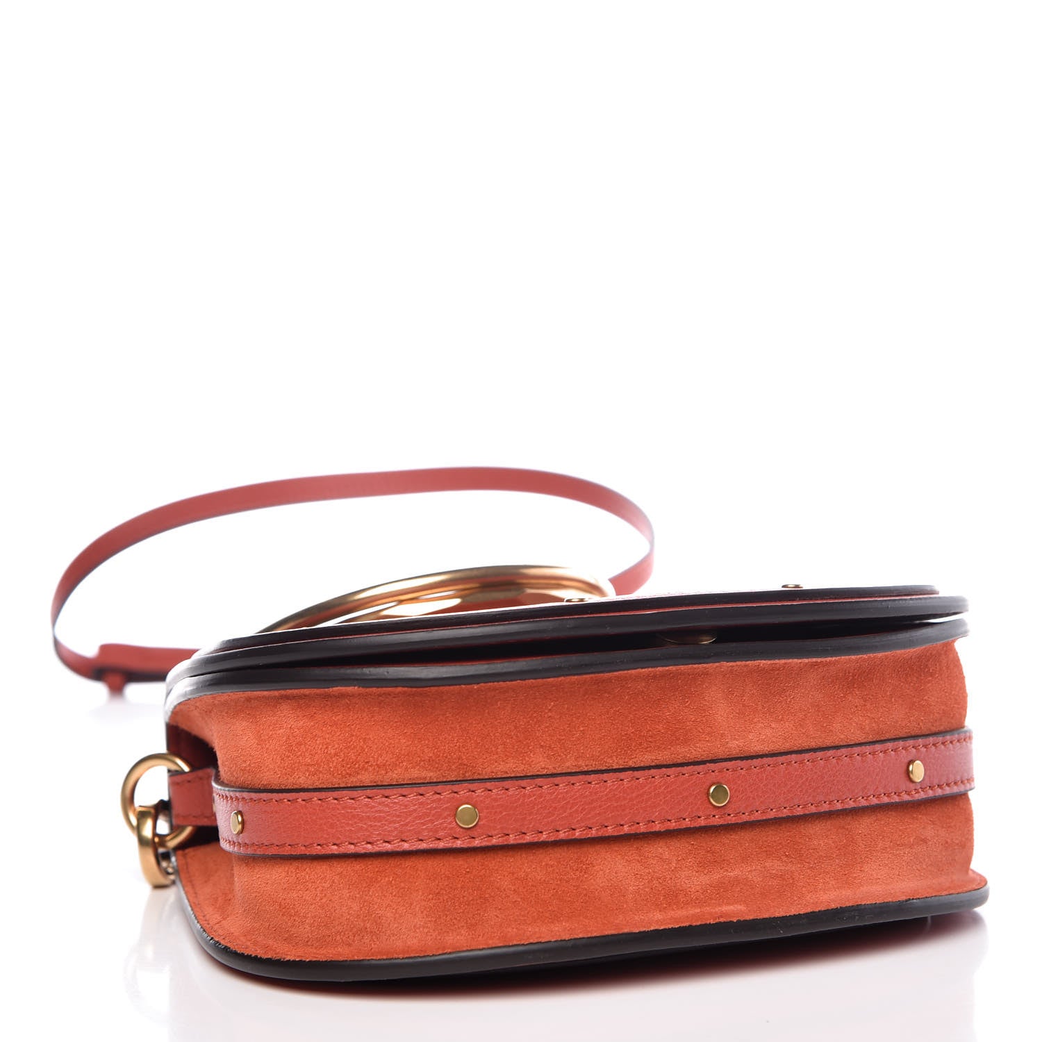 Chloe Calfskin Small Nile Bracelet Bag Earthy Red 4 of 9