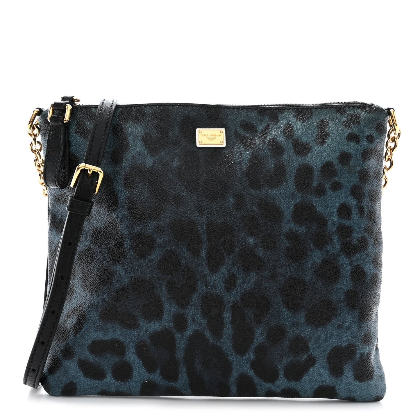 DOLCE & GABBANA Leopard Print Crossbody Multicolor