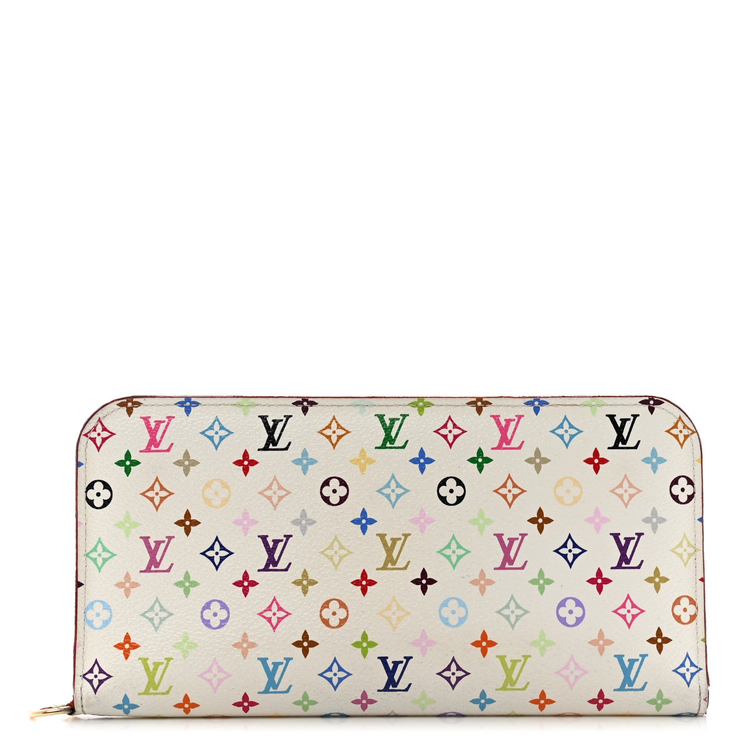 Louis Vuitton Monogram Multicolor Insolite Wallet White Litchi 1 of 8