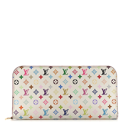 Louis Vuitton Monogram Multicolor Insolite Wallet White Litchi 1 of 8