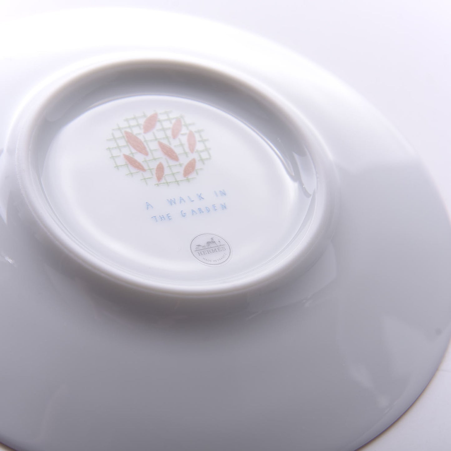 Porcelain A Walk In The Garden Tea Cup And Saucer Set Of 2