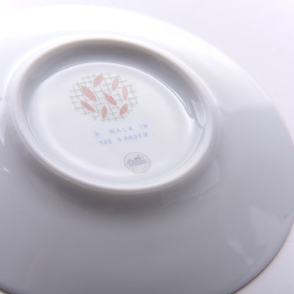 Hermes Porcelain A Walk In The Garden Tea Cup And Saucer Set Of 2 9 of 9