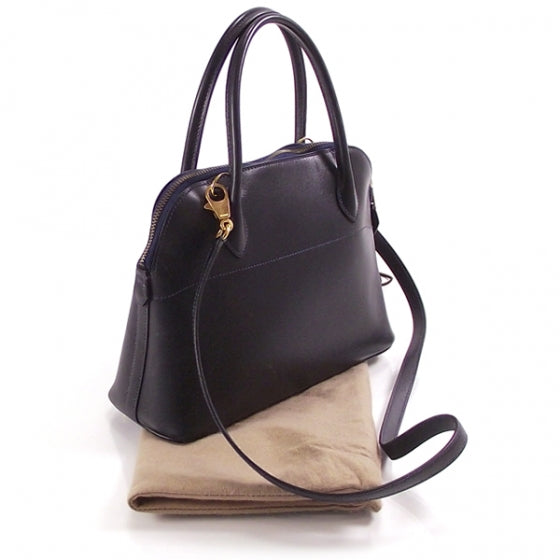 Hermes Chevre Leather Bolide Tote Bleu 3 of 11