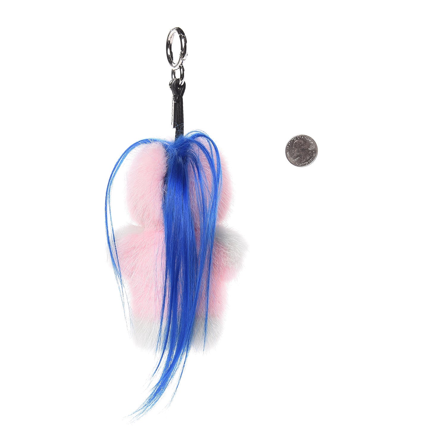 Fendi Mink Fur Crystal Fendirumi Piro-Chan Monster Bag Bug Charm Marshmallow 2 of 4