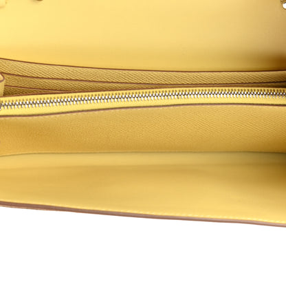 Hermes Epsom Constance Long Wallet To Go Wallet Jaune Poussin 5 of 9
