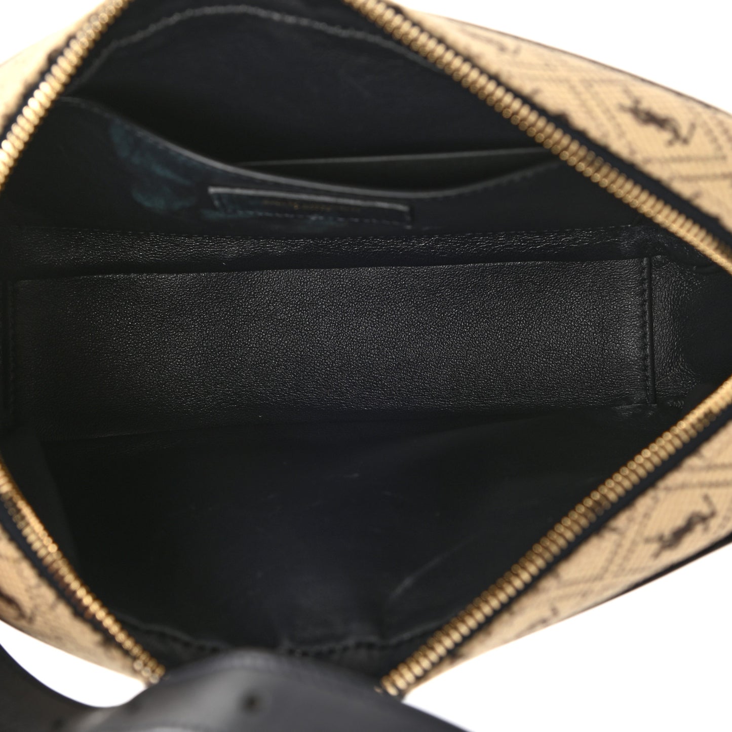 Canvas Monogram All Over Camera Bag Beige