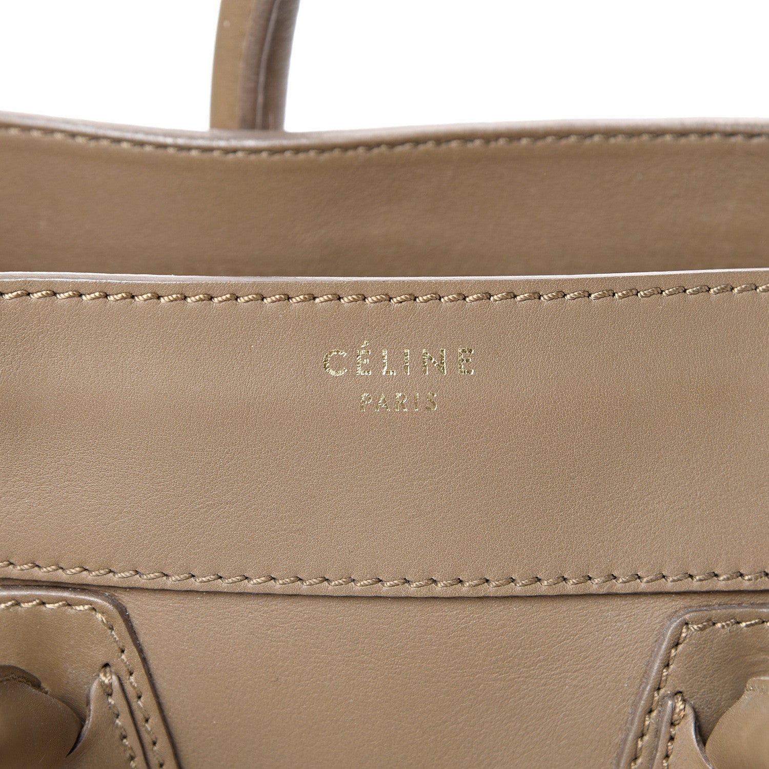 Celine Smooth Calfskin Mini Luggage Dune 5 of 17