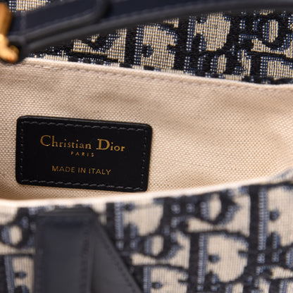 Christian Dior Oblique Mini Saddle Bag Blue 6 of 11