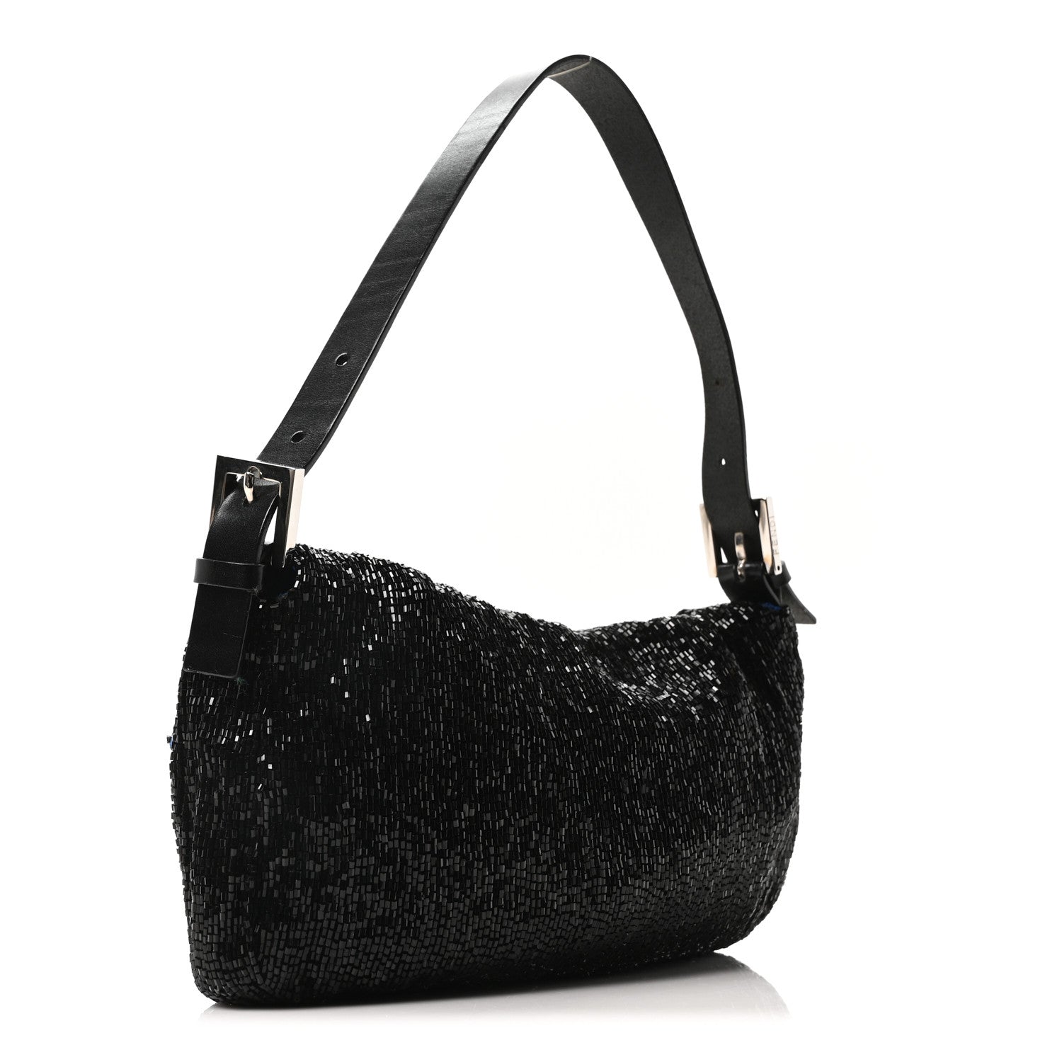 Fendi Beaded Baguette Black 3 of 10