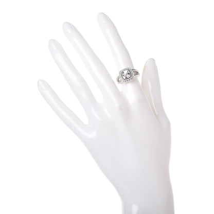 David Yurman Sterling Silver Diamond White Topaz 7mm Petite Albion Ring 48 4.5 2 of 6