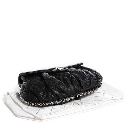 Chanel Crumpled Lambskin Chain Around Medium Messenger Black 4 of 7