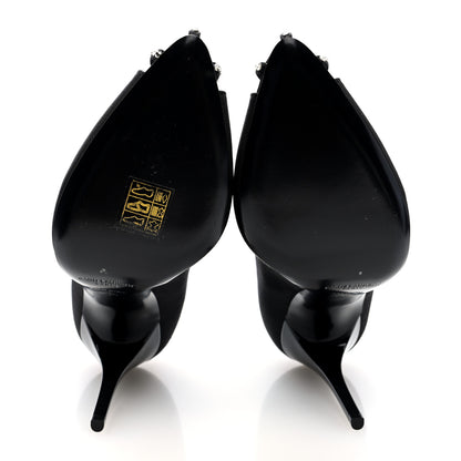 Saint Laurent Satin Crystal Martinique 110 Pump 36 Black 6 of 9