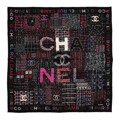 Chanel Silk CC Logo Square Scarf Multicolor 1 of 3