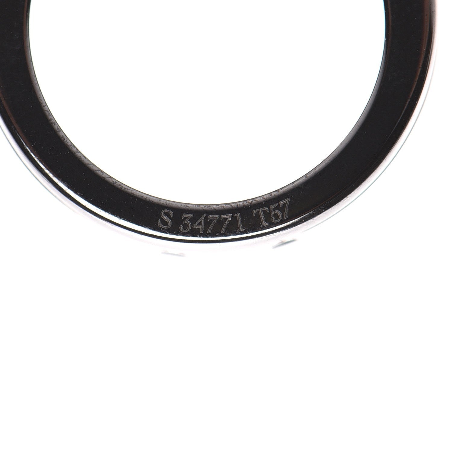 Chanel 18K White Gold Diamond Ceramic Medium Ultra Ring 57 8 Black 4 of 7