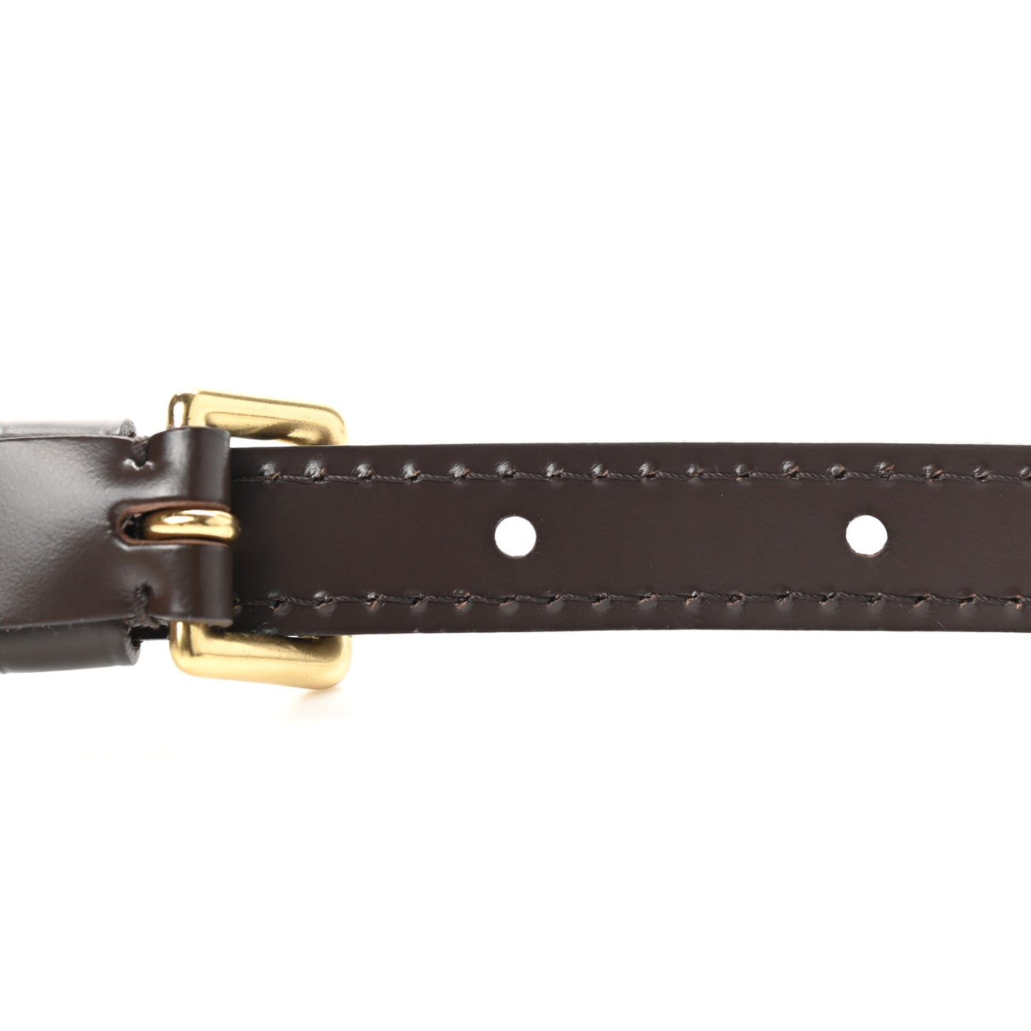 Calfskin Adjustable Speedy Bandouliere Shoulder Strap Brown