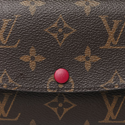 Louis Vuitton Monogram Emilie Wallet Fuchsia 7 of 8