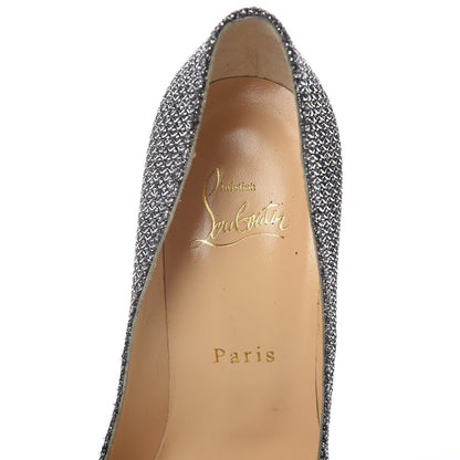 Christian Louboutin Glitter Diams Pigalle Follies 100 Pumps 36.5 Antic Silver 8 of 12
