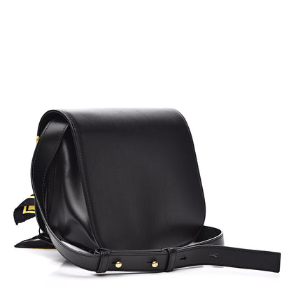 Versace Borsa Vitello Barocco Scarf Sash Shoulder Bag Black Multicolor 3 of 11