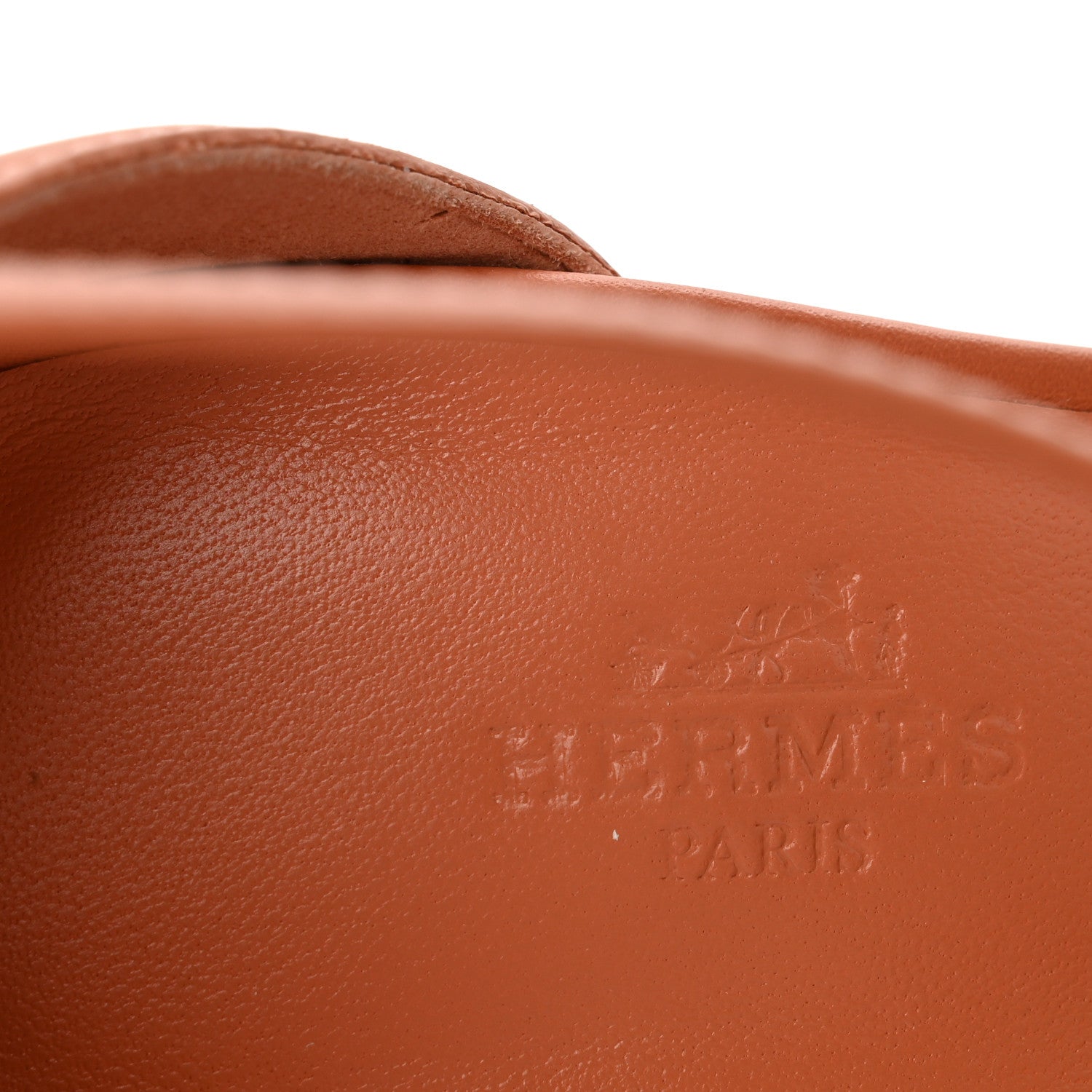 Hermes Calfskin Legend Wedge Sandals 36 Rouge Blush 8 of 10
