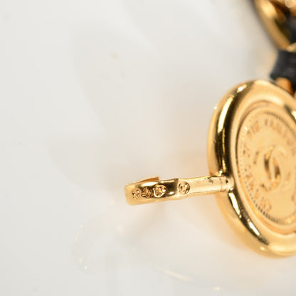 Chanel Lambskin Chain CC Medallion Belt Black Gold 5 of 5