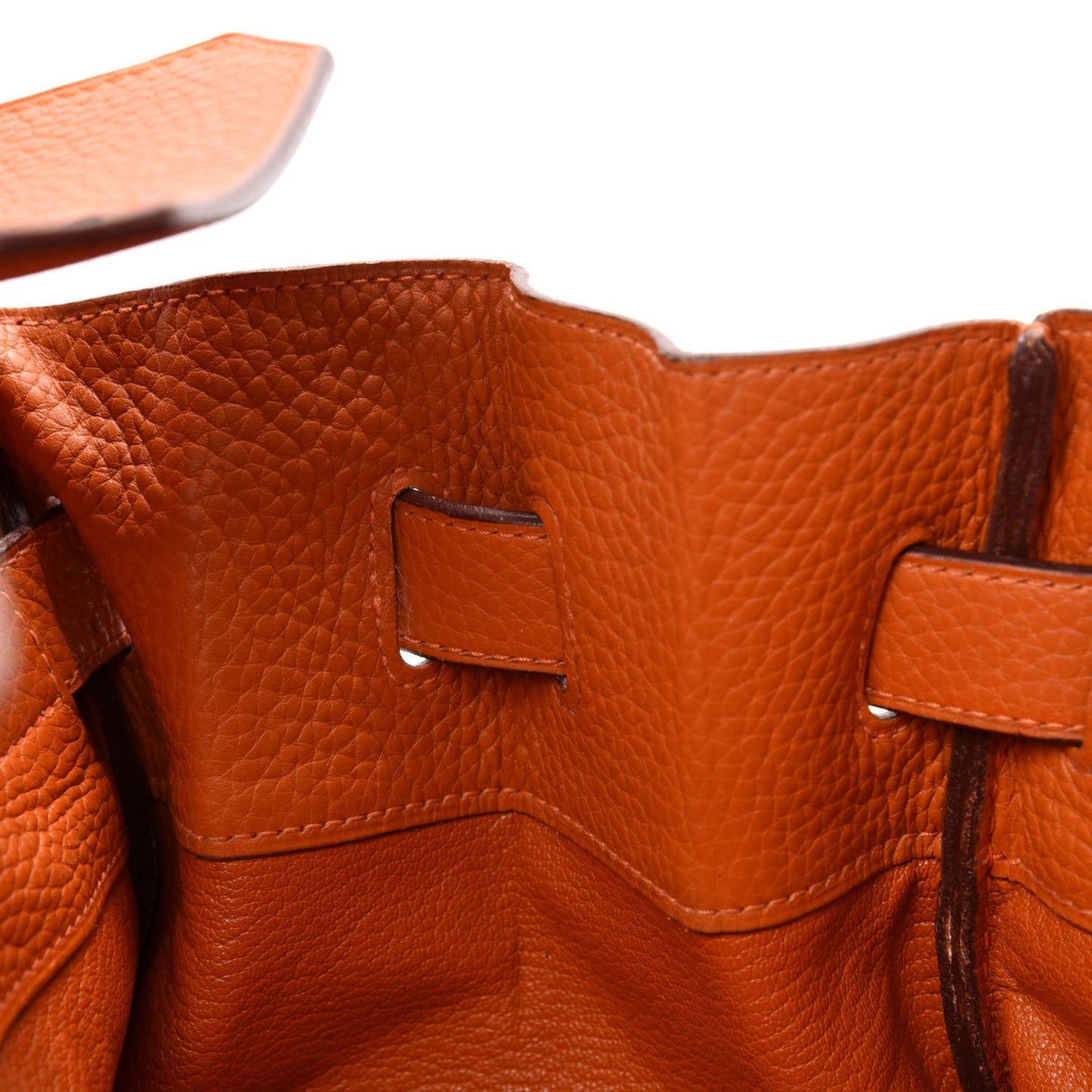 Taurillon Clemence JPG Birkin 42 Orange
