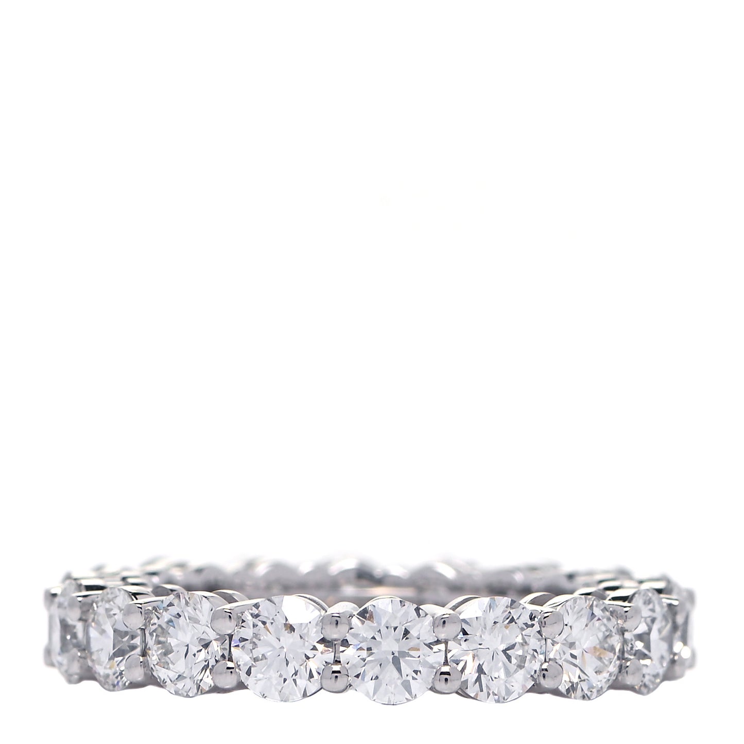 Platinum Diamond 3mm Embrace Eternity Band Ring 48 4.5