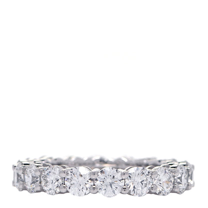 Tiffany Platinum Diamond 3mm Embrace Eternity Band Ring 48 4.5 1 of 5