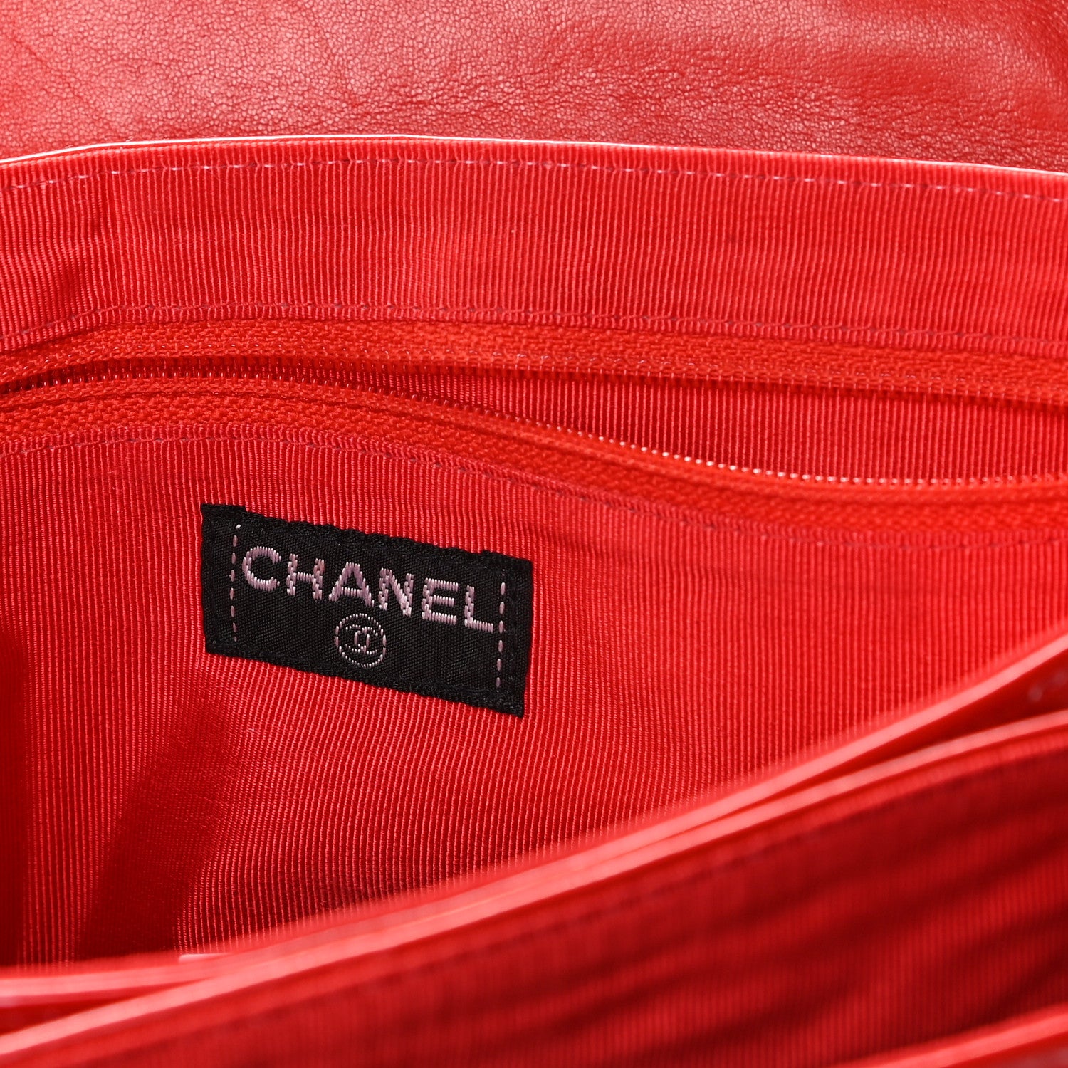 Chanel Patent Chocolate Bar Reissue Single Flap Red 11 of 13