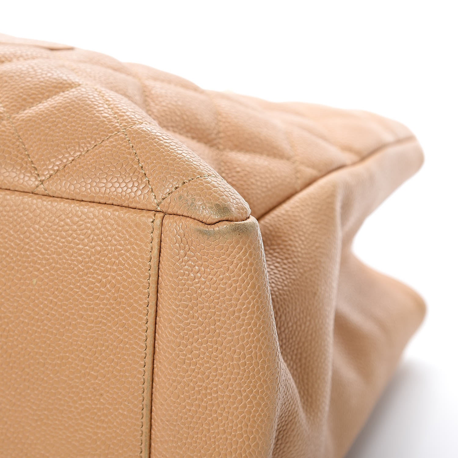 Chanel Caviar Quilted Grand Shopping Tote GST Beige 11 of 12