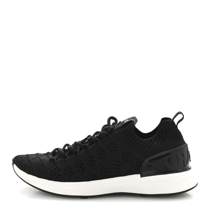 Chanel Fabric Logo Sneakers 37 Black 1 of 9
