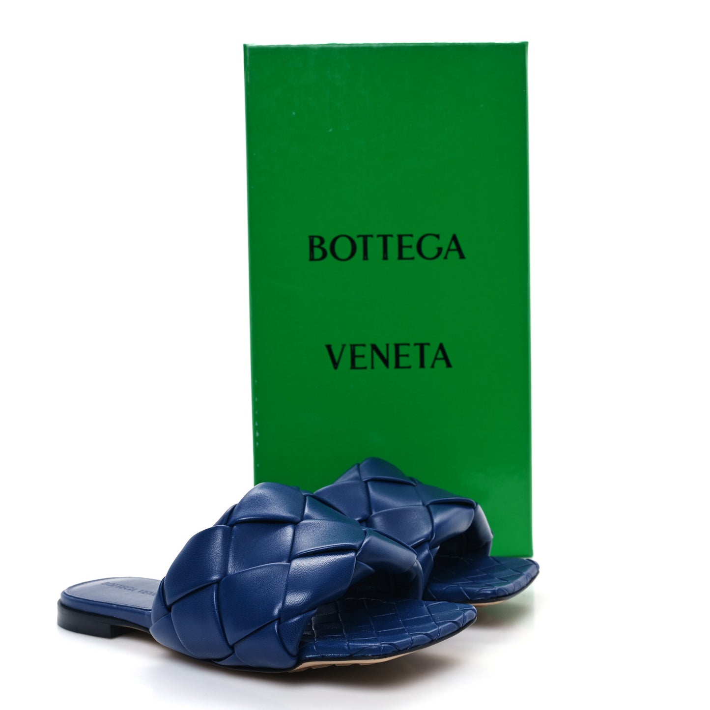Nappa Maxi Intrecciato Lido Flat Sandals 36 Cruise