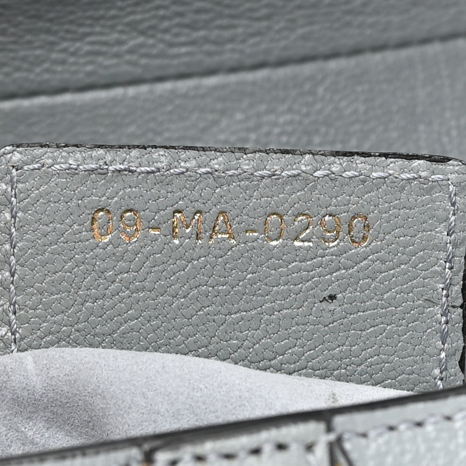 Christian Dior Grained Calfskin Saddle Bag Grey Stone 7 of 12