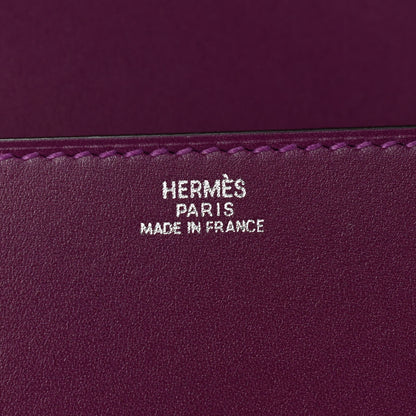 Hermes Tadelakt Medor 23 Clutch Anemone 6 of 7
