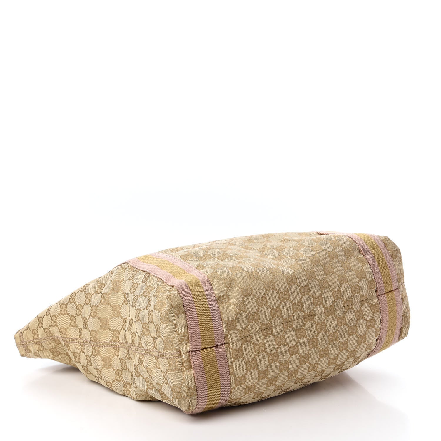 Gucci Monogram Medium Web Tote Pink Gold 4 of 10