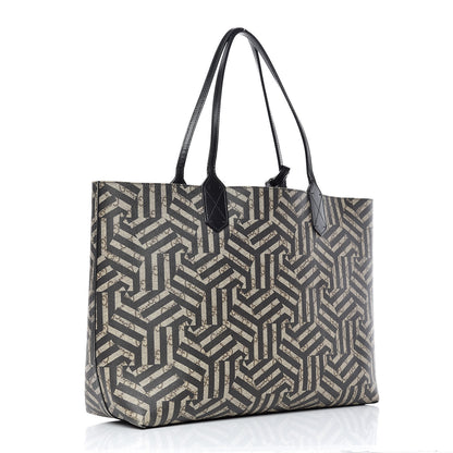 Gucci Calfskin GG Supreme Monogram Caleido Large Reversible Tote Black 4 of 26