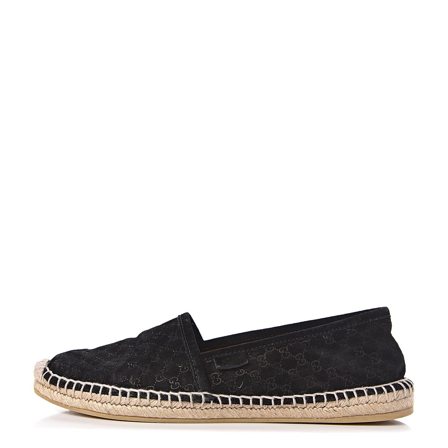 Suede Microguccissima Espadrilles 38.5 Black