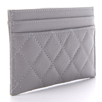 Chanel Caviar Quilted Boy Card Holder Grey 3 of 8
