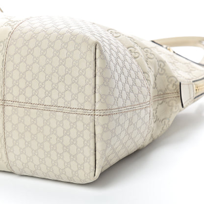 Gucci Guccissima Medium Bree Shoulder Bag Off White 9 of 15